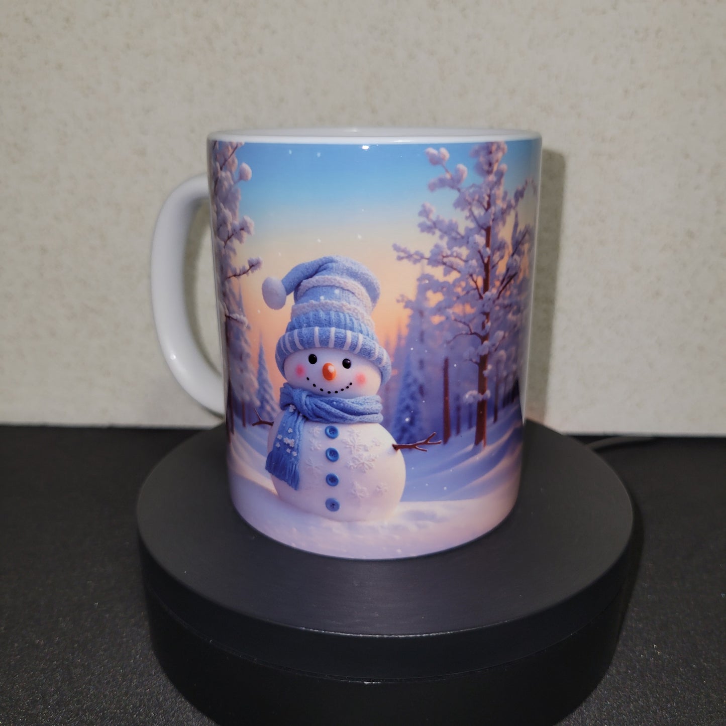 Blue Snowman - Coffee Mug