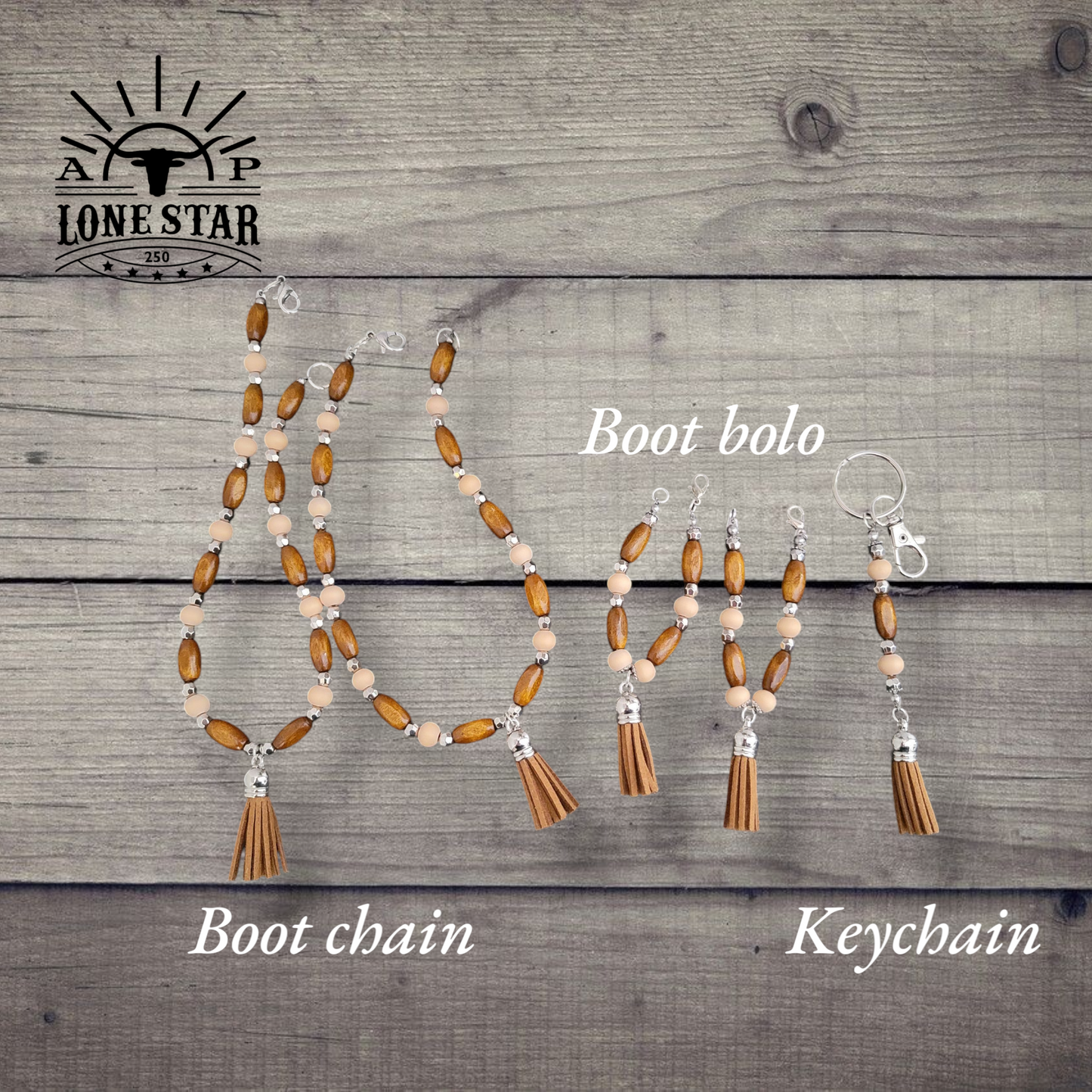 Boot Chain / Bolo Set - Tassels