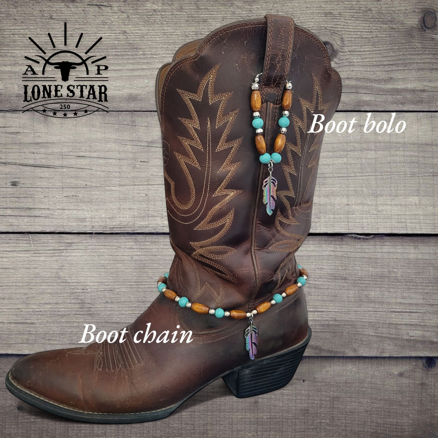 Boot Chain / Bolo Set - Feather