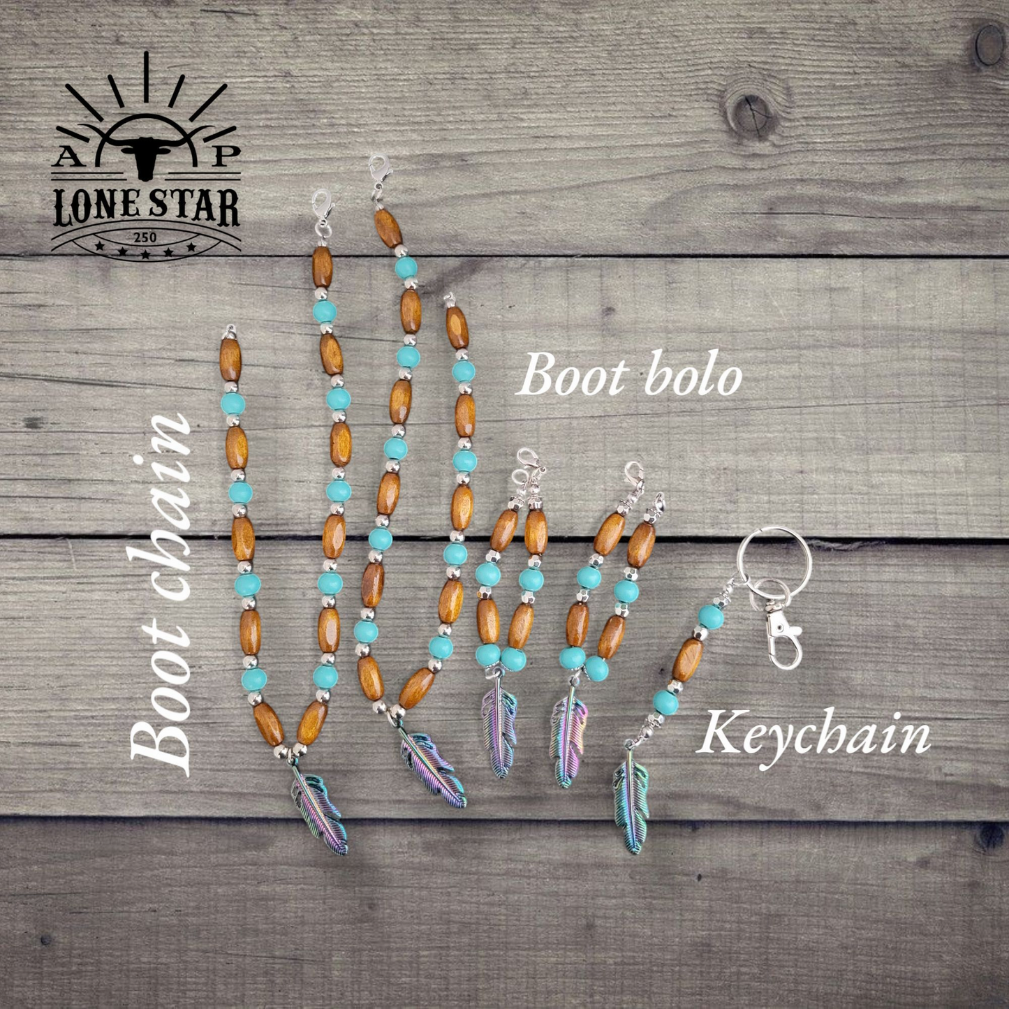 Boot Chain / Bolo Set - Feather