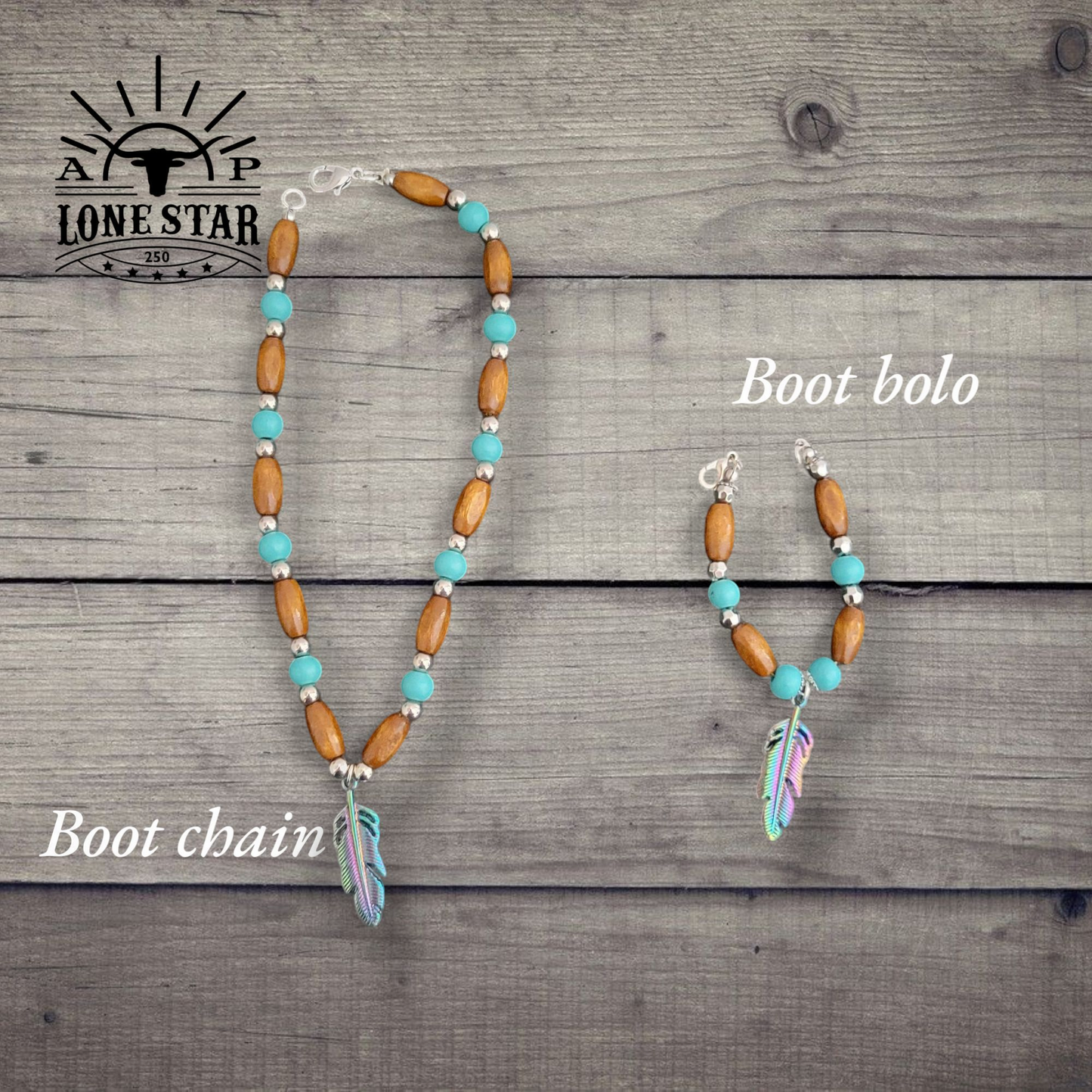Boot Chain / Bolo Set - Feather